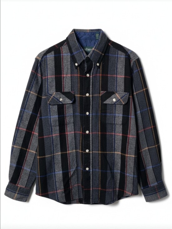 Vintage Other - Vintage Boundary Waters Men's Plaid Wool Blend Shirt Jacket